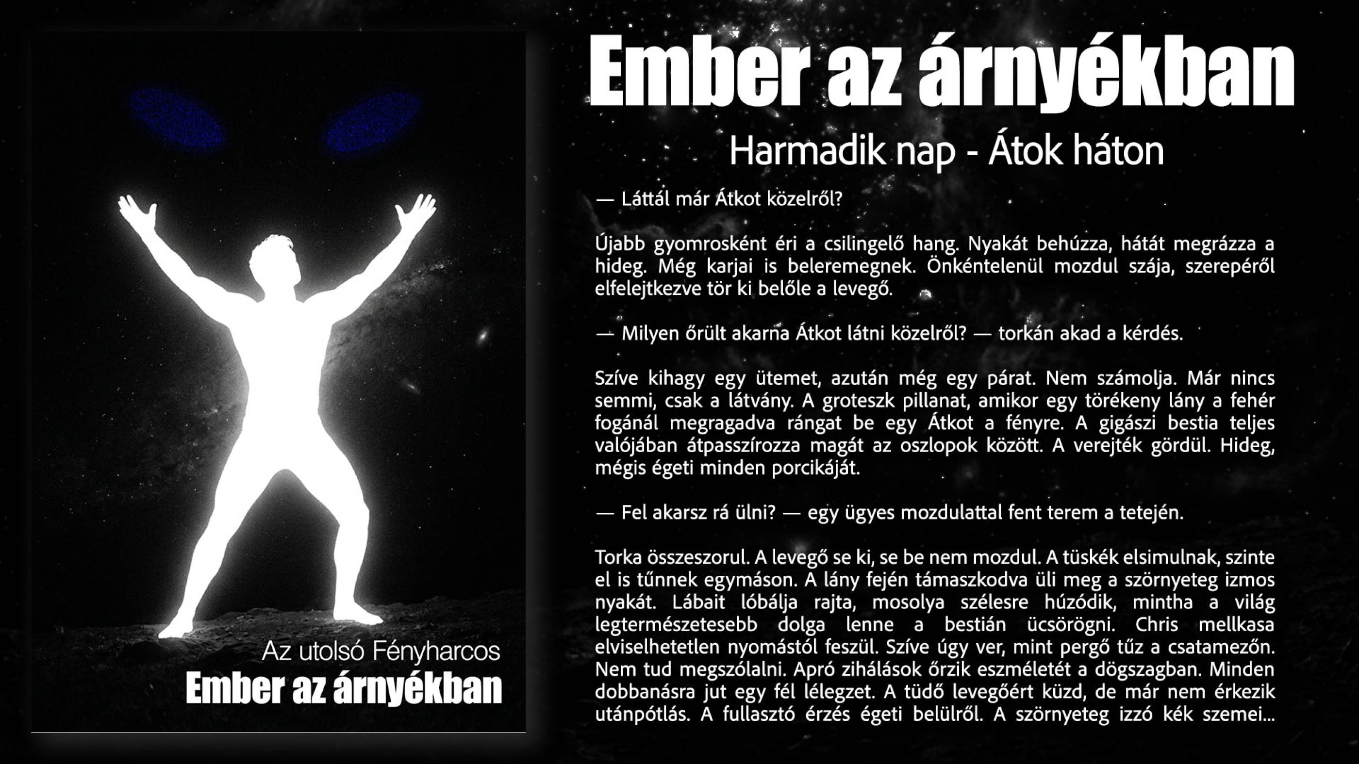 Harmadik nap - Átok háton borító